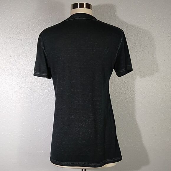 Hard Rock Cafe Chicago Gray Burnout Tee Shirt Sm - Picture 2 of 2